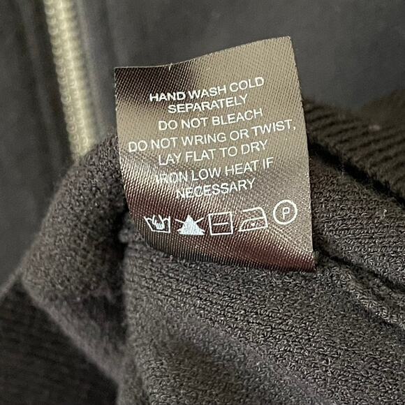 Octavia Embroidered Floral Zip Front Black Women's Long Sleeve Cardigan Jacket M - Picture 6 of 8